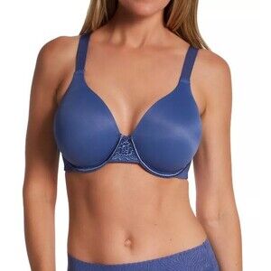 Vanity Fair #76380 'Beauty Back Full Figure' Underwire Bra Size 40D, Dark Blue